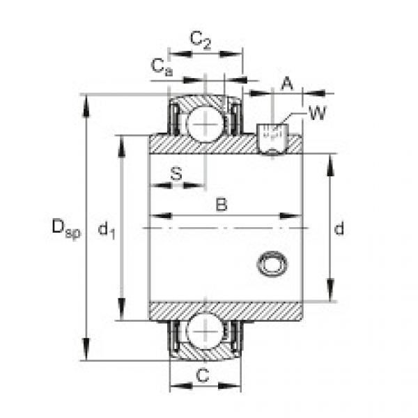 FAG Radial insert ball bearings - UC202-09 #1 image
