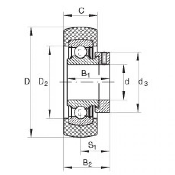 FAG Radial insert ball bearings - RABRB30/72-XL-FA106 #1 image