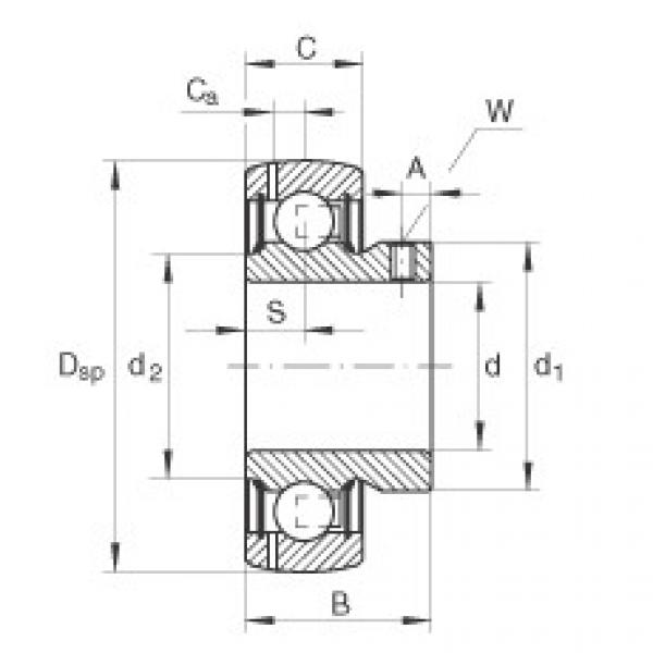 FAG Radial insert ball bearings - GAY20-XL-NPP-B #1 image