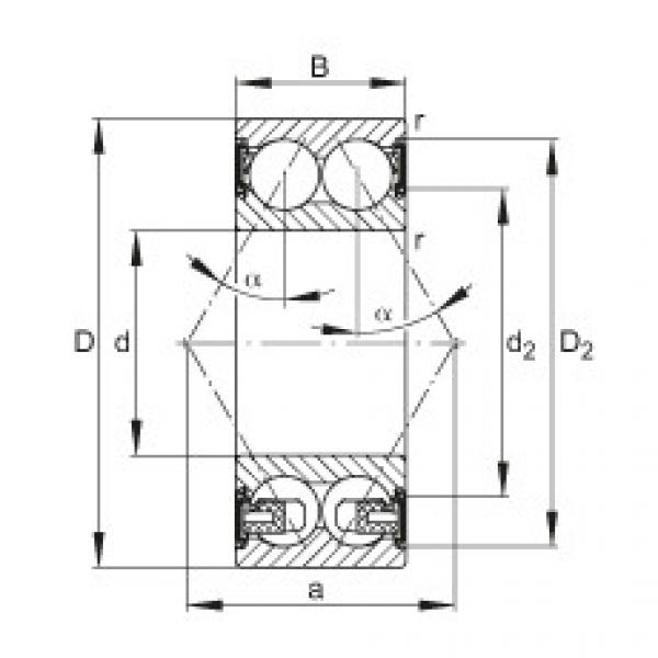FAG Angular contact ball bearings - 3204-BD-XL-2HRS-TVH #1 image