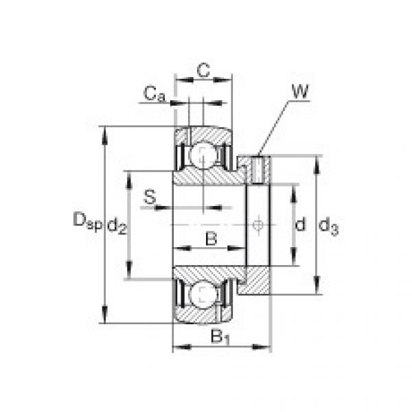FAG Radial insert ball bearings - GRA014-NPP-B-AS2/V #1 image