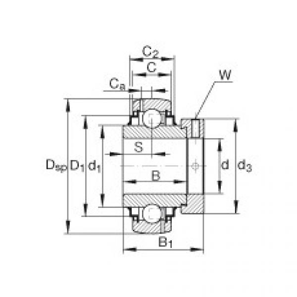 FAG Radial insert ball bearings - G1100-KRR-B-AS2/V #1 image