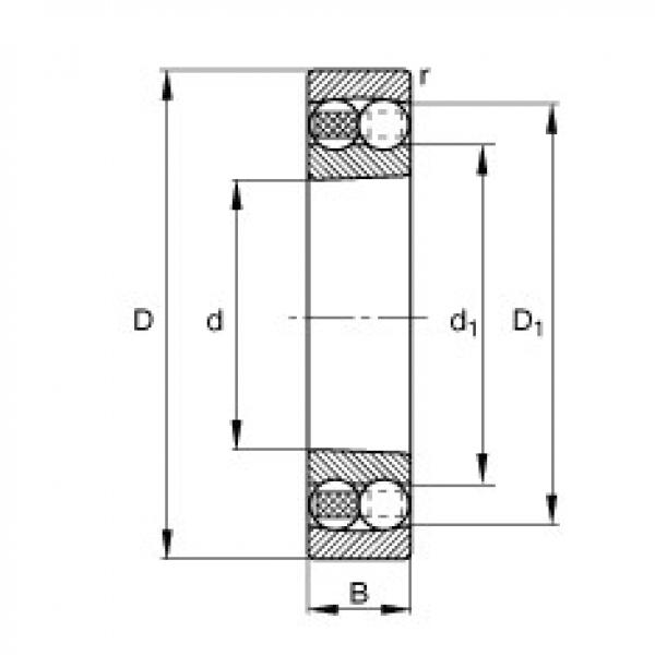 FAG Self-aligning ball bearings - 1204-K-TVH-C3 #1 image
