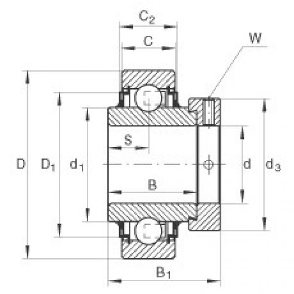 FAG Radial insert ball bearings - E25-XL-KLL #1 image