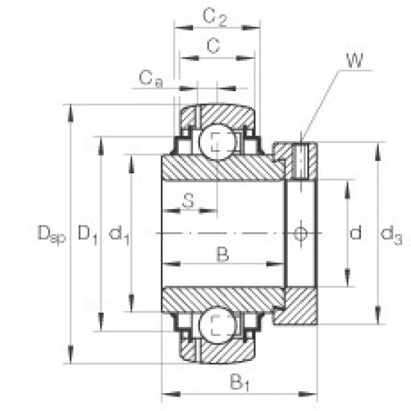 FAG Radial insert ball bearings - E35-XL-KRR-B #1 image