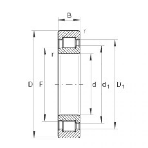 FAG Cylindrical roller bearings - SL192309-XL #1 image