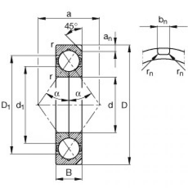 FAG Four point contact bearings - QJ218-XL-N2-TVP #1 image