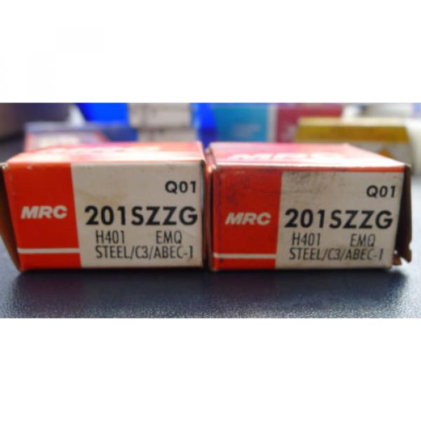 Lot 2 MRC Ball Bearing 201SZZG Radial Deep Groove Single Row Free Shipping #2 image