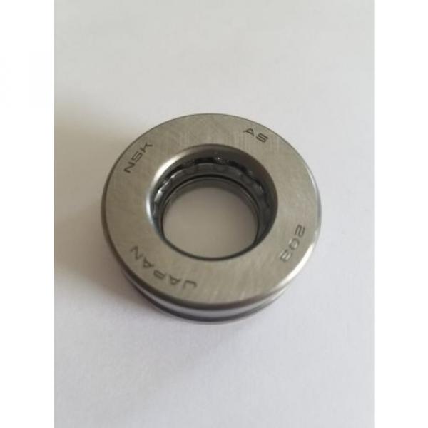 NSK 51203 Thrust Bearing, Single Row, 3 Piece, Grooved Race, Pressed Steel Cage #2 image
