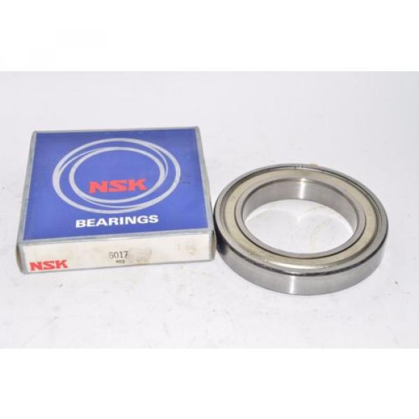 NSK 6017 Deep Groove Ball Bearing, Single Row, Open 85mm Bore, 130mm OD, 22mm #1 image