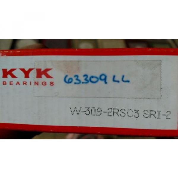 Kyk W309-2RSC3 SR-2 Single Row Ball Bearing 63309LL #2 image