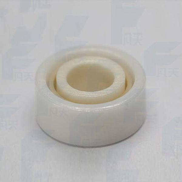White 4PCS Full Complement Ceramic Zirconia Oxide Ball Bearing Skateboard #1 image