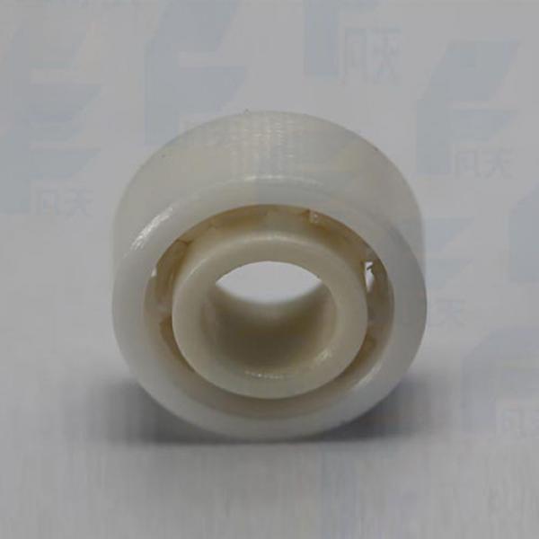 White 4PCS Full Complement Ceramic Zirconia Oxide Ball Bearing Skateboard #2 image