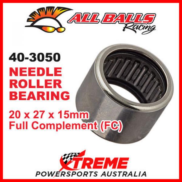 All Balls 40-3050 Needle Roller Bearing 20x27x15 Full Complement FC #1 image