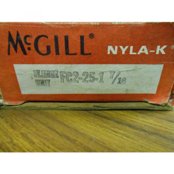 McGILL NYLA-K FLANGE UNIT BEARING FC2-25-1 7/16 &#034; ............ WQ-132 #1 image