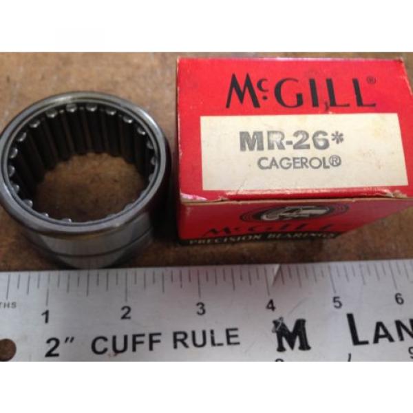 3  McGILL MR-26 CAGEROL BEARINGS, 1-5/8&#034; X 2-3/16&#034; X 1-1/4&#034; BB #1 image