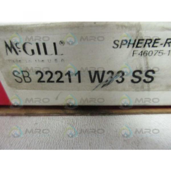 MCGILL 22211W33SS SPHERICAL ROLLER BEARING * IN BOX* #4 image