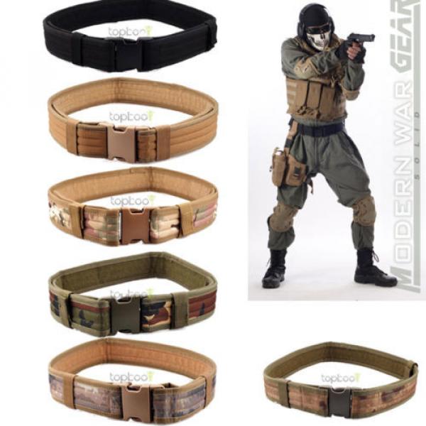 Multi-Color Tactical 600D 2.3&#034; Nylon Military Outdoor Bearing Cambat Duty Belt #1 image