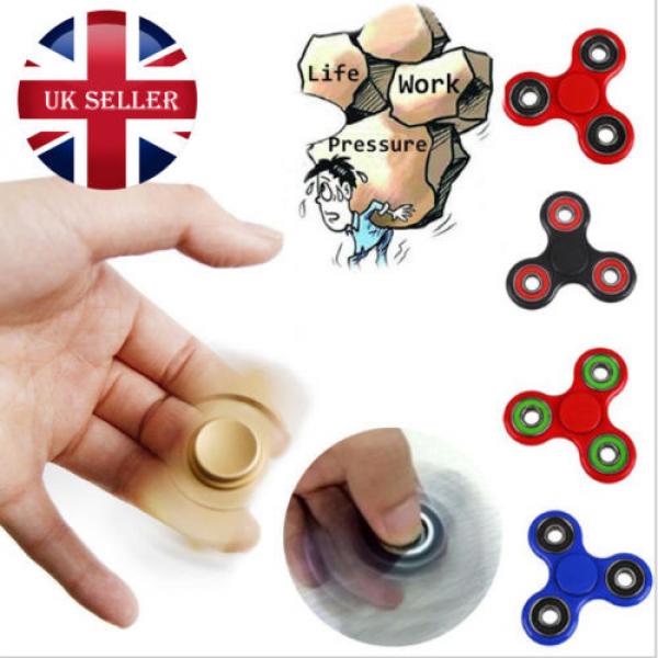Fidget Hand Spinner EDC Ball Bearing Hand Tri-Spinner Stress Relief Toy UK #2 image