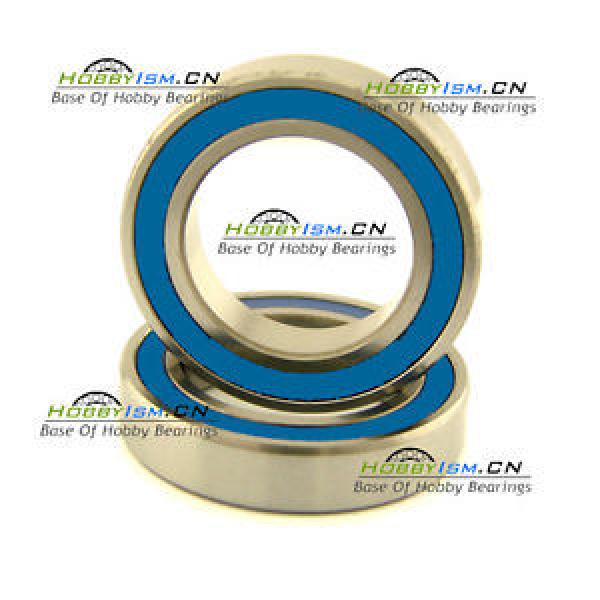 1PC 10x19 x5 mm full complement  BIKE BEARING  6800 61800 VRS A3 Blue Rubber #1 image