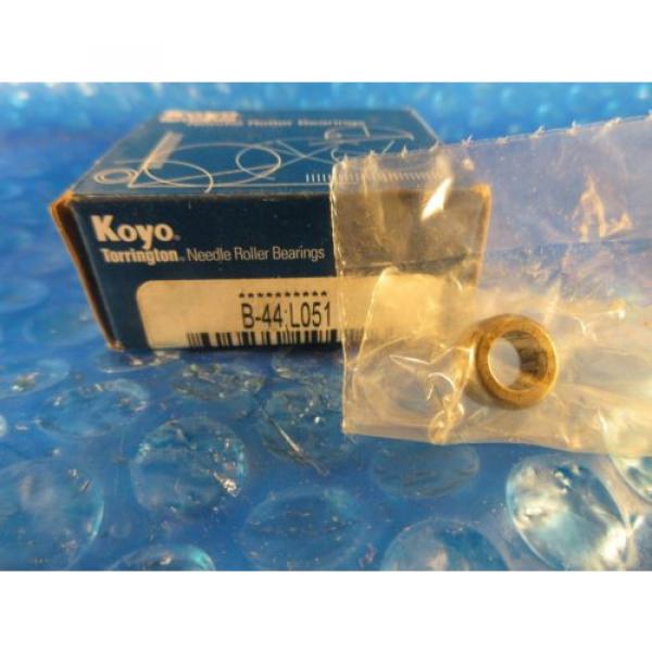Koyo B-44 Full Complement Drawn Cup Needle Roller Bearing, Lube Code L051, USA #1 image