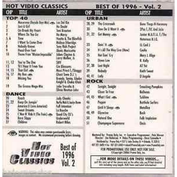 Promo only video classics: Best of 1996 vol.2 NO MERCY Grease Megamix LA BOUCHE #1 image