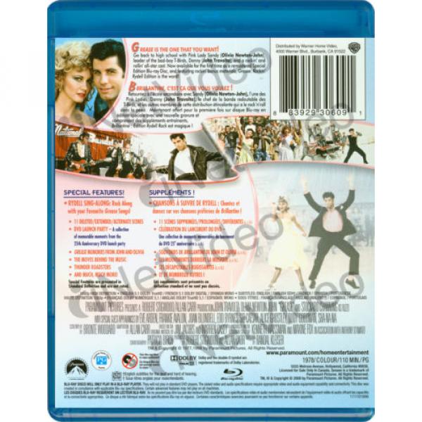 Grease (Rockin&#039; Rydell Edition) (Blu-ray) (Bil New Blu #2 image