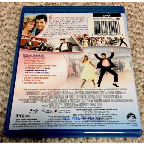 Grease [2013 Blu-ray Disc] Rockin&#039; Rydell Edition, Travolta, Newton-John #2 image