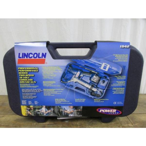 18 Volt Lincoln Power Luber 1842 Cordless Grease Gun Nicd #3 image