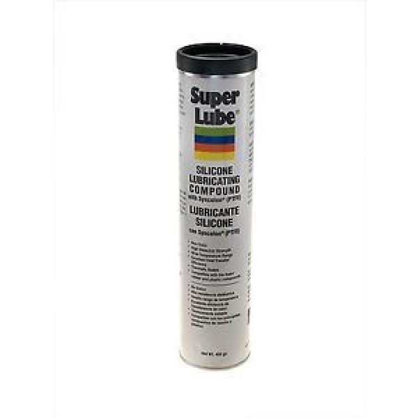 Super Lube 92150 Silicone Lubricating Grease with PTFE, 14.1 oz Cartridge, Trans #1 image