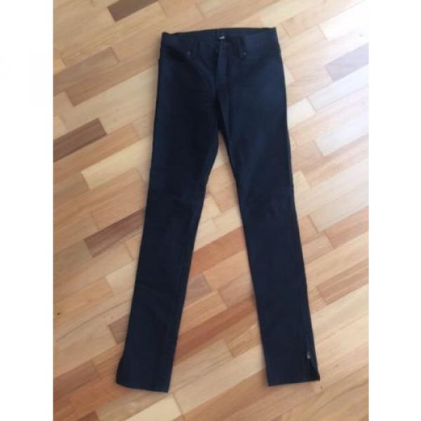 ksubi black superskinny zip jeans in grease, size 26. excellent condition #1 image