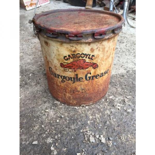 Gargoyle Grease Can Rare Vintage Oil Can Gas Station Mobil No Reserve #1 image