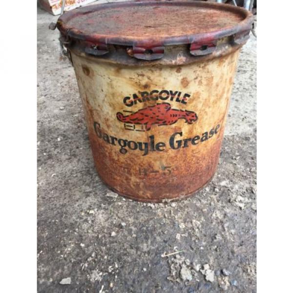 Gargoyle Grease Can Rare Vintage Oil Can Gas Station Mobil No Reserve #2 image