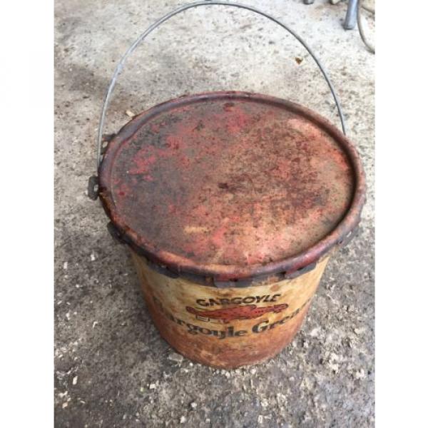 Gargoyle Grease Can Rare Vintage Oil Can Gas Station Mobil No Reserve #3 image