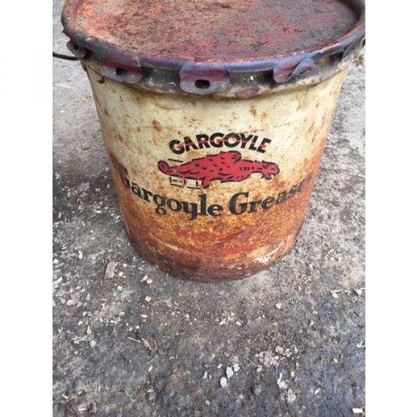 Gargoyle Grease Can Rare Vintage Oil Can Gas Station Mobil No Reserve #4 image