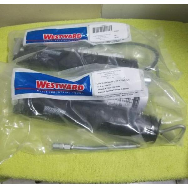 Lot of 2- New WESTWARD 4BY69 &amp; 4BY70 Grease Gun, Lever, Pipe, 6000 psi packaged #1 image