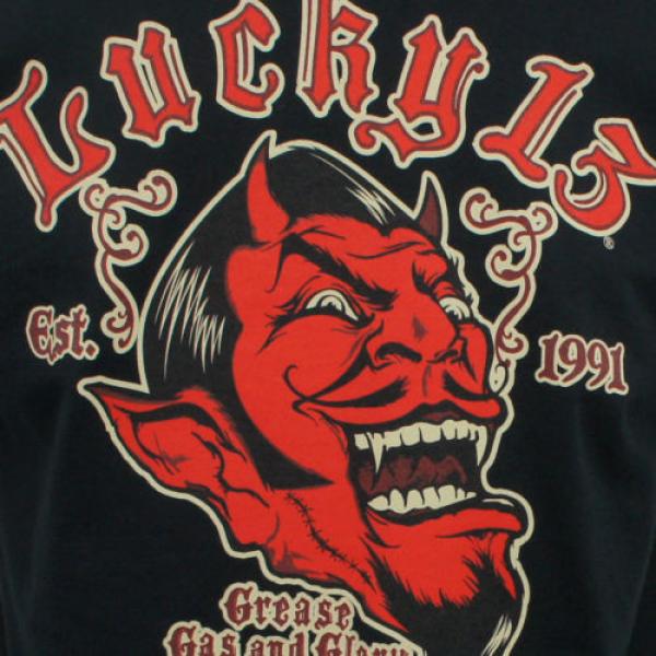 Authentic LUCKY 13 Devil Grease Gas And Glory Rockabilly T-Shirt S-4XL #4 image