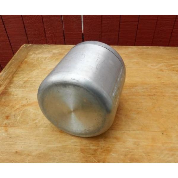 Vintage 1940&#039;s 50&#039;s Spun Aluminum GREASE Kitchen Canister Jar w/ Lid &amp; Strainer #4 image