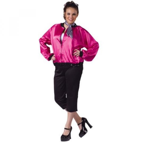 T-Bird Grease 50s 60s Pink Lady Rock Women Costume Plus #1 image