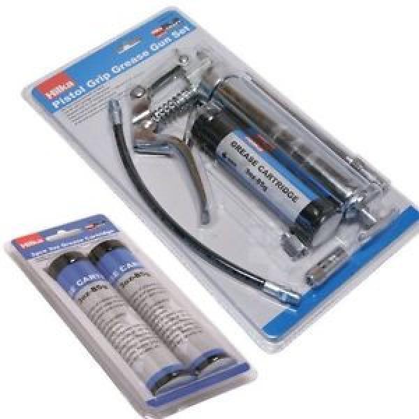 Pistol grip grease gun with 3 cartridges, One handed greasing gun with x3 grease #1 image