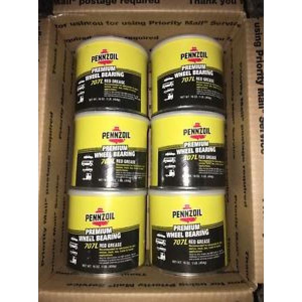 Pennzoil #7771/#707L Premium Wheel Bearing Red Grease - 1 lb. Tub 6/six Cans #1 image