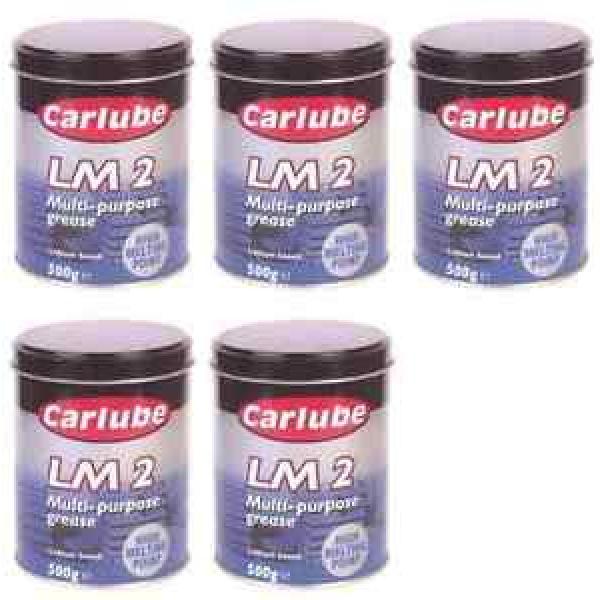 5 x Carlube LM2 Lithium Multi Purpose Grease 500g - XMG500 - £4.49 per can #1 image