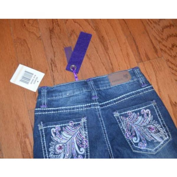 Girls Vigoss Blue Grease Skinny Jeans ~ Sz 7 NWT #4 image