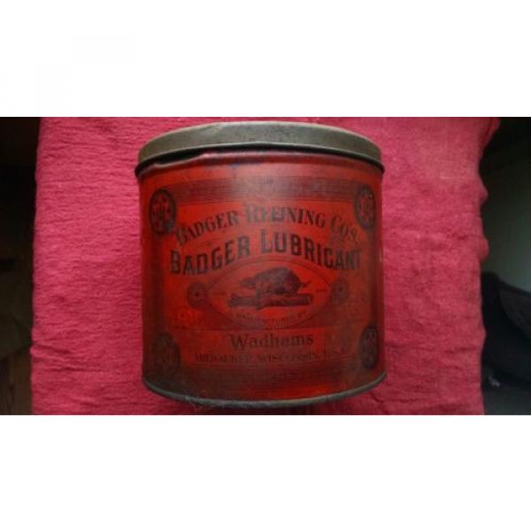 Wadhams Badger Refining Co&#039;s Lubricant Can Milwaukee Wisconsin Oil Can Grease #1 image