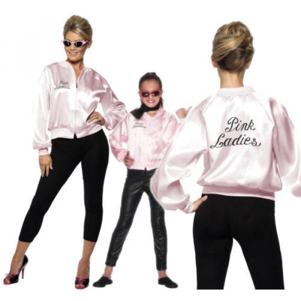 Grease Pink Ladies Jacket Fancy Dress Costume Official Licenced Outfit New #1 image