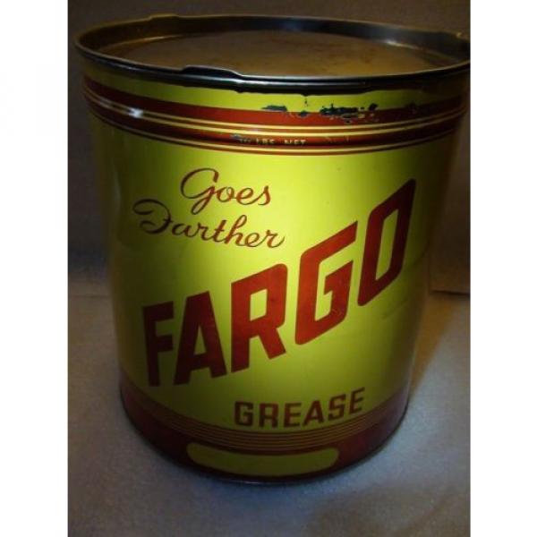 RARE Vintage Original FARGO 10lbs Grease Can #1 image