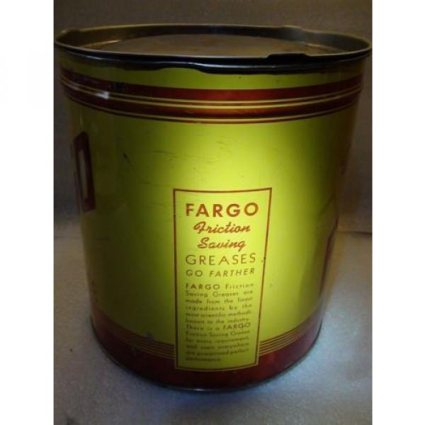 RARE Vintage Original FARGO 10lbs Grease Can #4 image