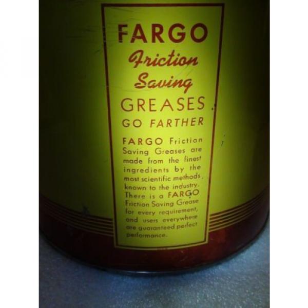 RARE Vintage Original FARGO 10lbs Grease Can #5 image