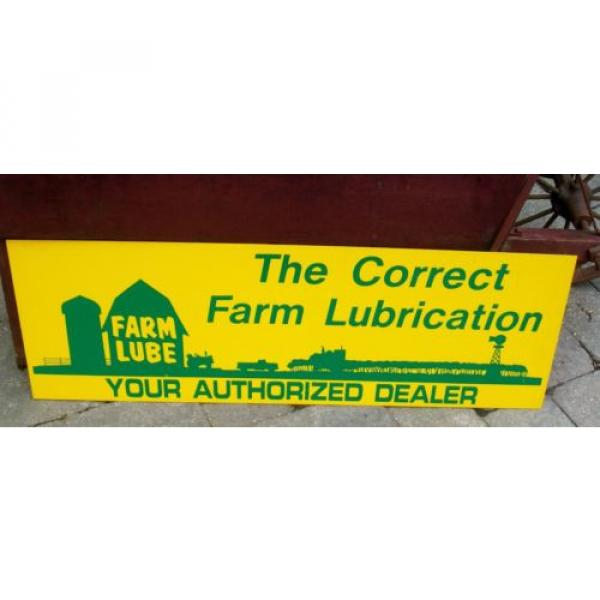 HUGE FARM LUBE / GREASE DEALER OIL SIGN - LUBRICATION FOR ALL FARM EQUIPMENT #1 image
