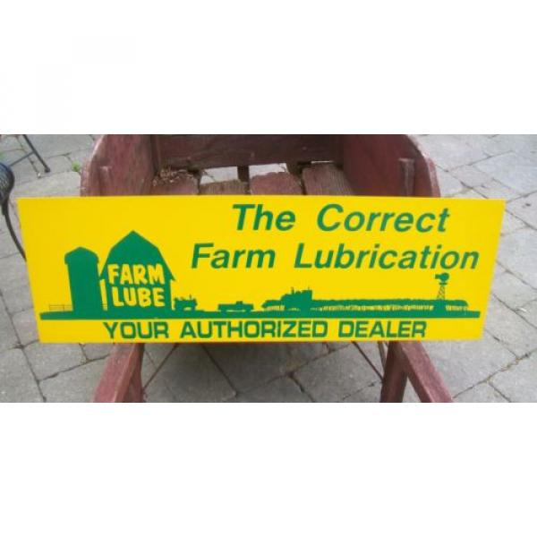 HUGE FARM LUBE / GREASE DEALER OIL SIGN - LUBRICATION FOR ALL FARM EQUIPMENT #2 image